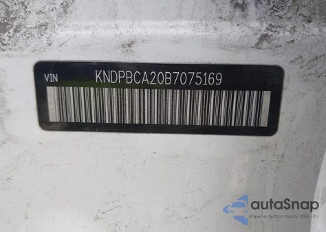 2011 Kia Sportage Lx z USA, uszkodzony, nr VIN KNDPBCA20B7075169